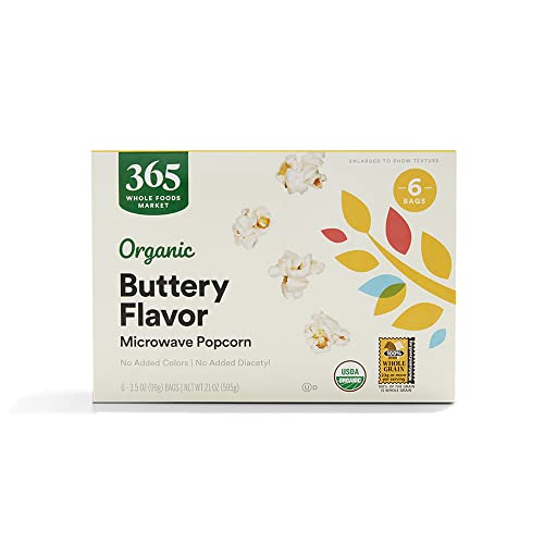 365 by Whole Foods Market, Organic Microwave Popcorn, 21 Ounce