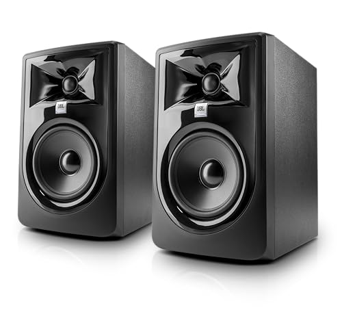 (2) JBL 305P MkII 5" 2-Way Active Powered Studio Reference Monitors Speakers
