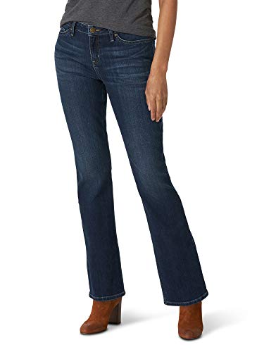 Lee Calça jeans feminina de modelagem regular com boca de sino, Bússola, 10 Short