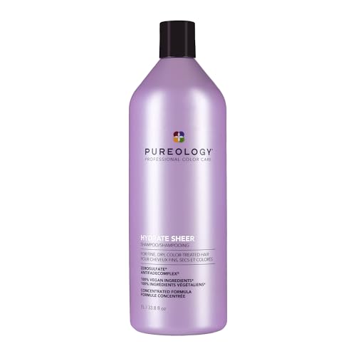 Pureology Hydrate Sheer Nourishing Conditioner | For Fine, Dry Color Treated Hair | Sulfate-Free | Vegan