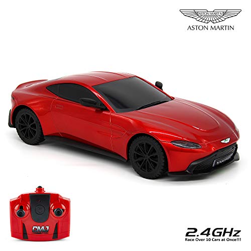 CMJ RC Cars™ Aston Martin Vantage Officially Licensed Remote Control Car. 1:24 Scale Red