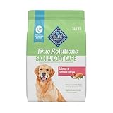 Blue Buffalo True Solutions Skin & Coat Care Natural Dry Dog Food for Adult Dogs, Salmon, 24-lb. Bag