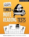 Andrea And Trevor Dow's Timed Note Reading Tests For Piano, Book 1: 90 Days Of Exercises In Middle C Position And C Position (Piano Student Workbooks)