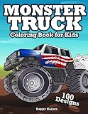 Monster Truck Coloring Book For Kids The Ultimate Monster Truck Coloring Activity Book With Over 45 Designs For Kids Ages 35 58 Monster Truck Coloring Books For Kids