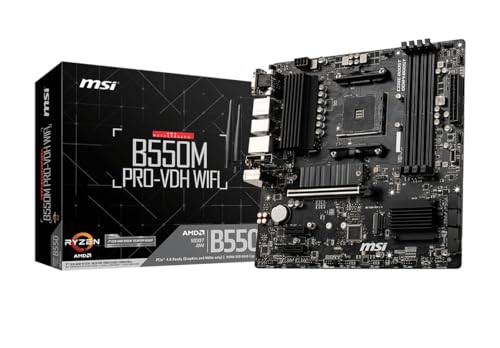 Placa Mae Msi B550m Pro-vdh Wifi Ddr4 Socket Am4 Cor Preto