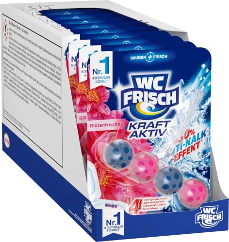🔥 STARKER PREIS (-38%) WC Frisch Kraft Aktiv Duftspüler Blütenfrische (10er), Klostein Einhänger