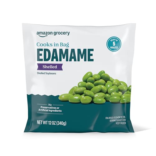 Amazon Brand - Happy Belly Frozen Shelled Edamame, 12 ounce (Pack of 1)
