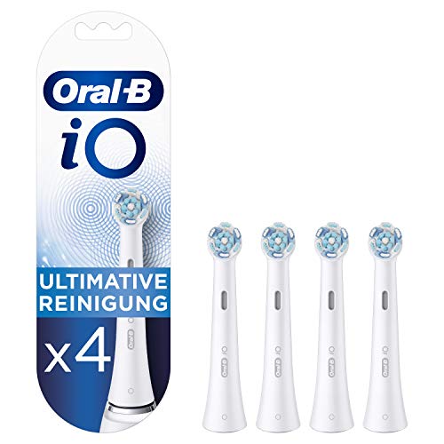 (-13%) Oral-B iO Ultimative Reinigung Aufsteckbürsten für elektrische Zahnbürste, 4 Stück, ultimative Zahnreinigung mit iO Technologie, Zahnbürstenaufsatz für Oral-B Zahnbürsten