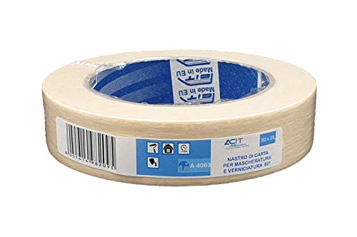 ⚡ BLITZDEAL (-55%) ACIT Kreppband Classic Beige, Universal-Abklebeband, Premium Malerkrepp, Klebeband für Malerarbeiten (25 mm)