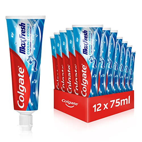 (-41%) Colgate Zahnpasta Max Fresh, mit Cooling Crystals, 12x 75 ml