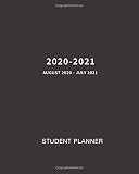 Student Planner 20202021 Weekly And Monthly Calendar And Planner Academic Year August 2020 July 2021