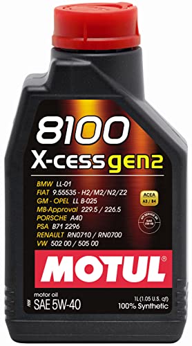 109774 8100 X-Cess Gen2 5W-40 Motor Oil 1-Liter Bottle