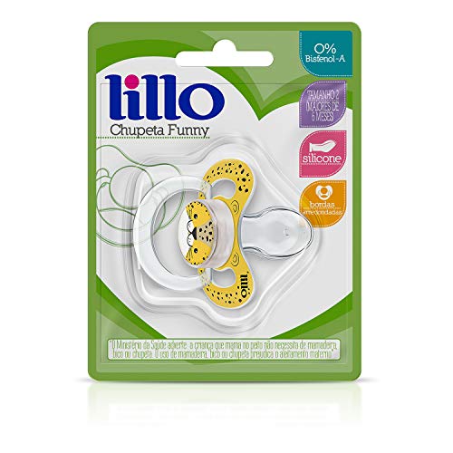 Lillo Chupeta Funny Animais Silicone Onça