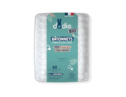 Dodie 60 Organic Baby Cotton Buds from Birth