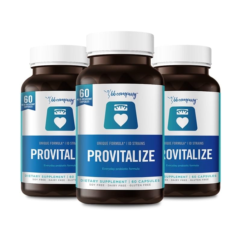 BB Company Provitalize | Womens Probiotic, Menopause | Joint Support, Sexy Midsection Curves, Digestive Health, Menopause Bloat | Turmeric Curcumin Moringa | Packaging Vary | 3 Pack