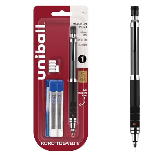 uniball Kuru Toga Elite Mechanical Pencil Starter Kit, 0.5mm, HB #2
