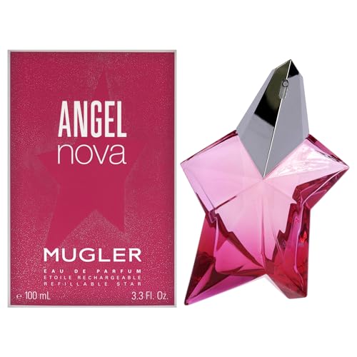 MUGLER Angel Nova Eau de Parfum, Damen-Parfum, Fruchtig, blumig und holzig, Fesselnder Duft, Nachfüllbar, 100 ml