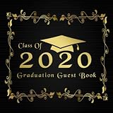 Class Of 2020 Graduation Guest Book Golden Floral Guestbook With Write In Advice Lib Prompts For Guests Funny Keepsake Memory Book Gift