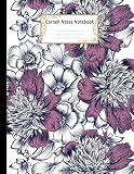 Cornell Notes Notebook College Ruled Medium Lined Journal Charming Roses And Peony Flowers Cornell Note Paper Workbook For School University Note And Writers Large Size 85 X 11 Inches