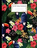 Cornell Notes Notebook College Ruled Medium Lined Journal Nifty Toucan And Tropical Flowers Cornell Note Paper Workbook For School University Note And Writers Large Size 85 X 11 Inches