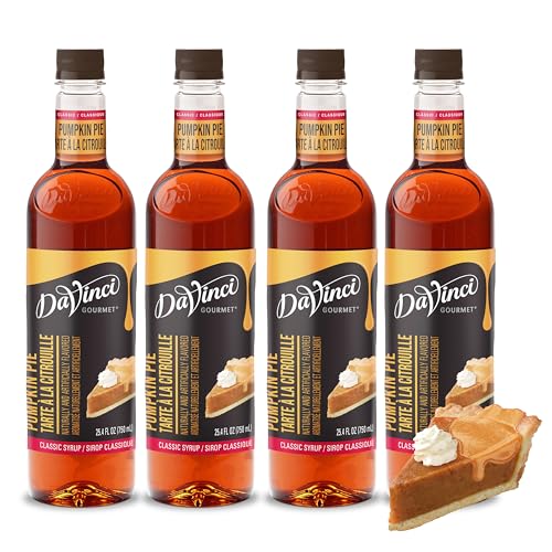 DaVinci Gourmet Classic Pumpkin Pie Syrup, 25.4 Fluid Ounces (Pack of 4)