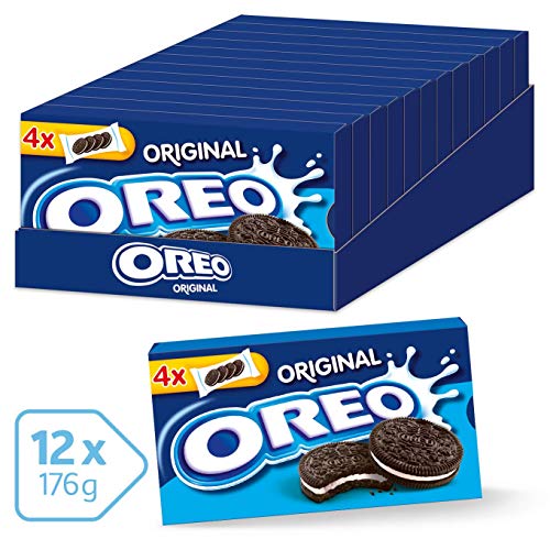🔥 STARKER PREIS (-31%) OREO Original Schokoladenkekse mit Vanillecreme, 12 x 176 g
