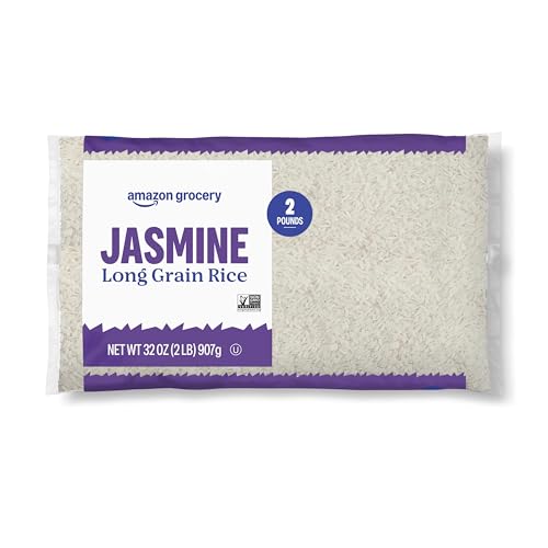 Amazon Grocery, Jasmine Long Grain Rice, 2 Lb (Previously Amazon Fresh, Packaging May Vary)