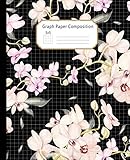 Graph Paper Composition Notebook Grid Paper Journal Beautiful Watercolor Orchid Flowers Quad Ruled 4 Squares Per Inch5x5 Workbook For Math Sketching Perfect Size 75 X 925 Inches