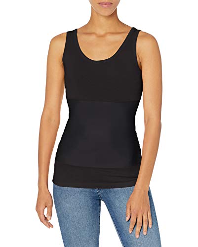 Yummie Women's Boyfriend 3-Panel Shaping Tank, Black, Extra Large