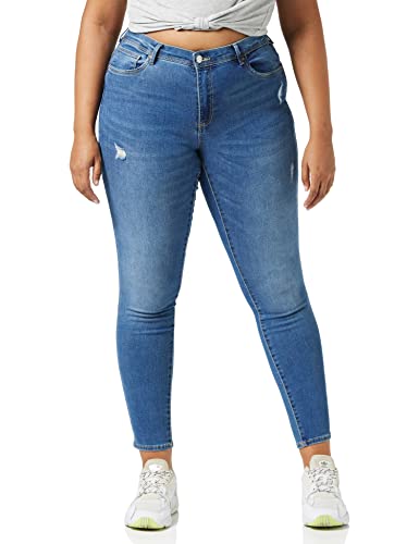 (-25%) ONLY Female Skinny Fit Jeans ONLWauw Life Mid L34Medium Blue Denim Onlwauw Life Mid Skinny Bj114-3 Noos Large
