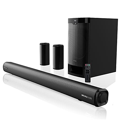 Zebronics ZEB-JUKE BAR 9400 PRO DOLBY 5.1 Channel Bluetooth Home Theater Soundbar With Subwoofer Supporting Dolby Digital Plus, Wall Mount, USB, AUX, 