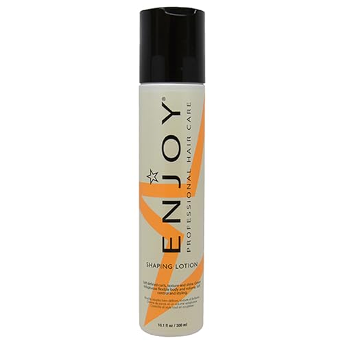 Enjoy Shaping Curly Hair Styling Cream - Adds Volume, Lightweight Curl Defining Finish, Anti-Frizz, 8 Ounce