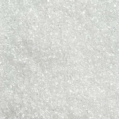 DecoPac Sanding Sugar | White Edible Sugar Sprinkles | 33oz | Edible Sanding Sugar in Handheld Container | Made In USA | Sugar Sprinkle Mix For Cakes, Cupcakes, Cookies, Extra Large Pack | 33 Ounce - White