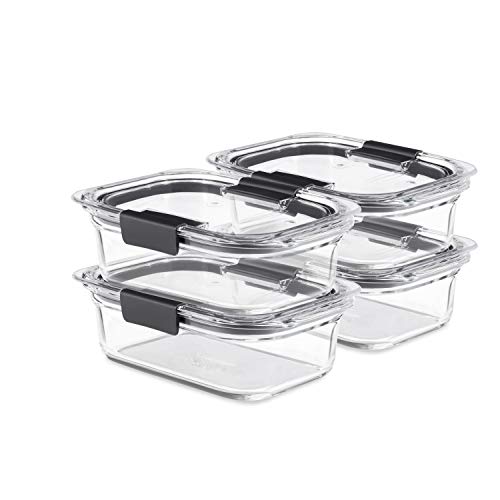 Rubbermaid Brilliance Glass Food Storage, 3.2 Cup, Set of 4 product image