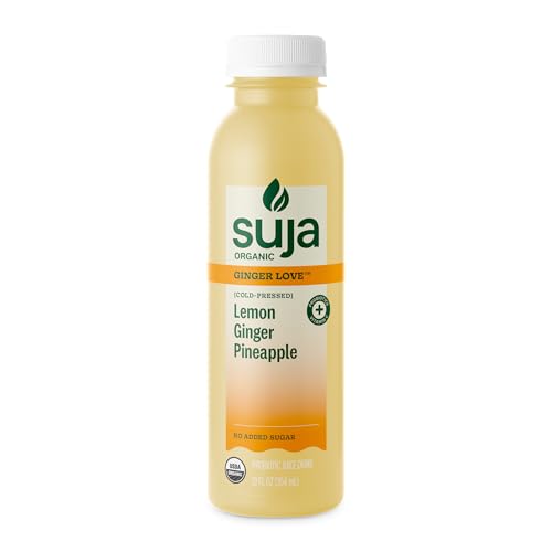 Suja Organic Cold-Pressed Ginger Love, Fruit Juice with No Additives, Excellent Source of Vitamin C for Immunity Support, Vegan, Plant-Based & USDA Certified (12 Fl Oz)