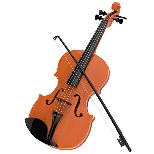 Hey! Play! Kid’s Toy Violin with 4 Adjustable Strings and Bow - Musical Sounds- Realistic-Looking Instrument for Learning Classical Music