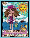 Summertime Fun Summertime Fun Coloring Adventure By Deborah Muller