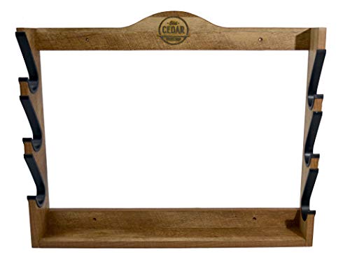 Old Cedar Outfitters Wall-Mounted Gun Rack for Long Guns, Rifles and Shotguns with Protective Sleeves - Three Capacity