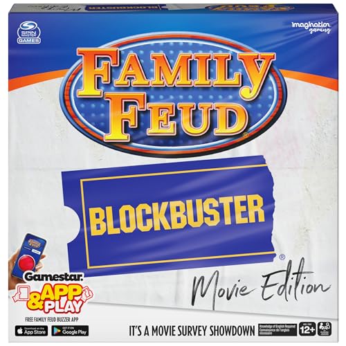 Family Feud Blockbuster Edition, Movie Trivia Survey Showdown Board Game for Ages 12 & up