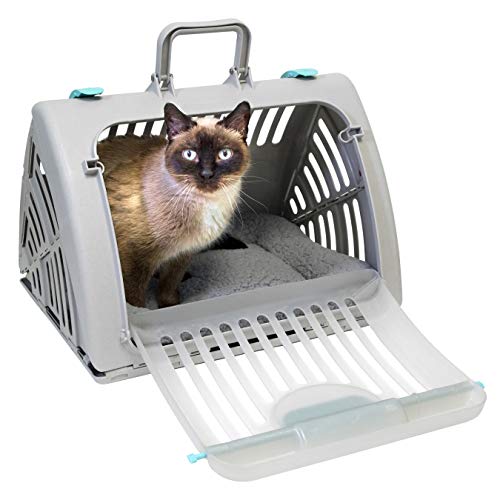 SPORT PET Foldable Travel Cat Carrier with Waterproof Bed