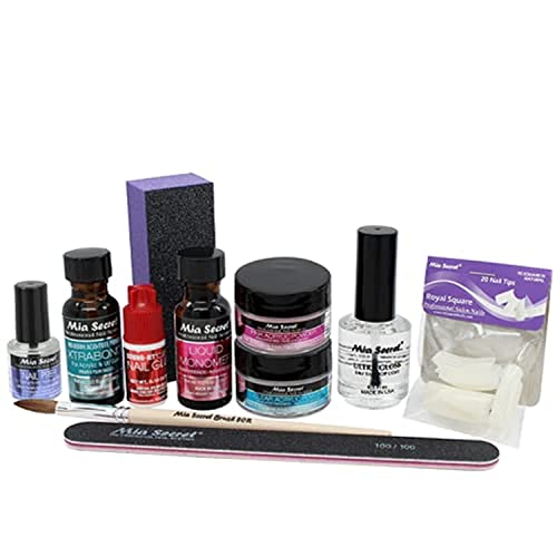 Pink & Clear Acrylic Powder Kit by Mia Secret Store