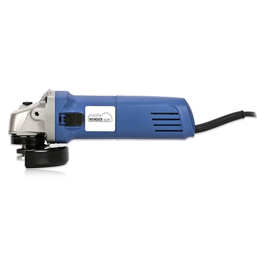 WONDERCUT WC-AG-6-100 Angle Grinder, 750W, 4 Inch (100mm), 11000 RPM, 3-Position Auxiliary Handle for Grinding, Cutting, Stripping & Polishing, with P