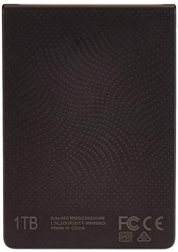 Lexar SL200 1TB Portable SSD, External Solid State Drive, USB Type-C, Up to 550MB/s Read & 400MB/s Write, USB 3.2 Gen 1, Compatible with PC, Mac, PS5 