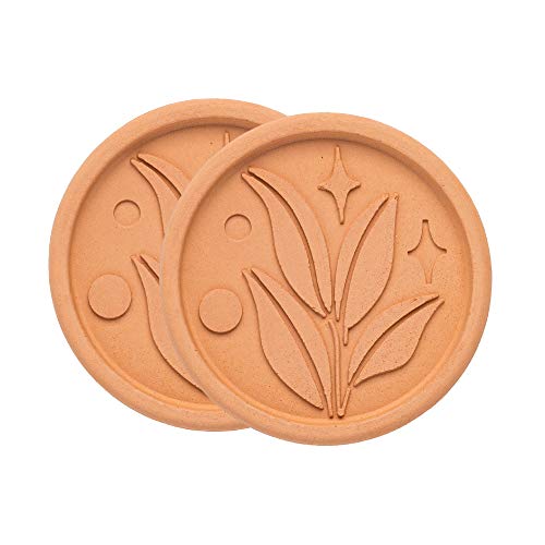 Goodful Brown Sugar Saver and Softener Disc Elegant Leaf Design