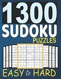 1300 Sudoku Puzzles Easy To Hard Suitable For All Levels From Beginners To Seniors Brain Easy To Hard Sudoku Puzzles Solutions