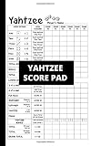 Yahtzee Score Pad 125 Scorepads Small Size 5 X 8