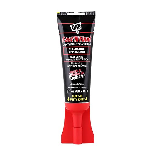 Spackling paste with putty knife