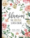 Librarian Academic Planner Weekly And Monthly Augjuly Calendar And Organizer The Original Search Engine Rose Floral