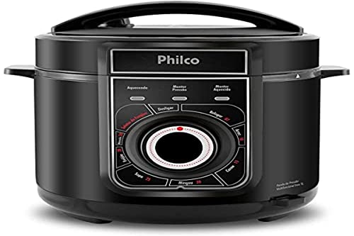Panela De Pressão Philco Ppp02pi Inox Multifuncional 5l Cor Preto 127V