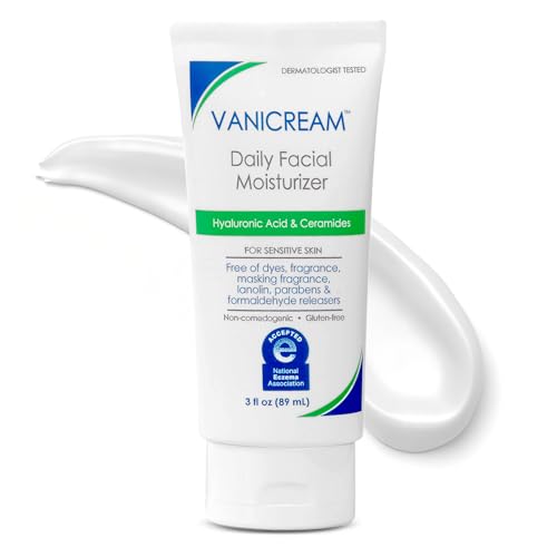 Vanicream Daily Facial Moisturizer With Ceramides and Hyaluronic Acid - Formulated Without Common Irritants for Those...